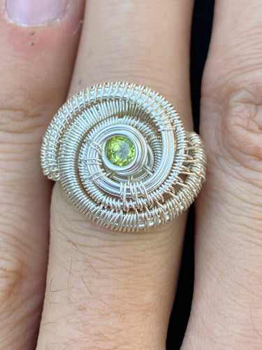 Peridot ring (size 7.75)