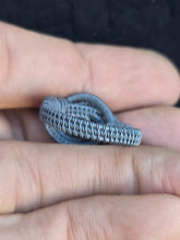 Load image into Gallery viewer, Oxidized amythest ring size 9