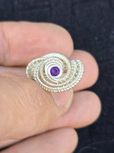 Load image into Gallery viewer, Amythest ring size 8